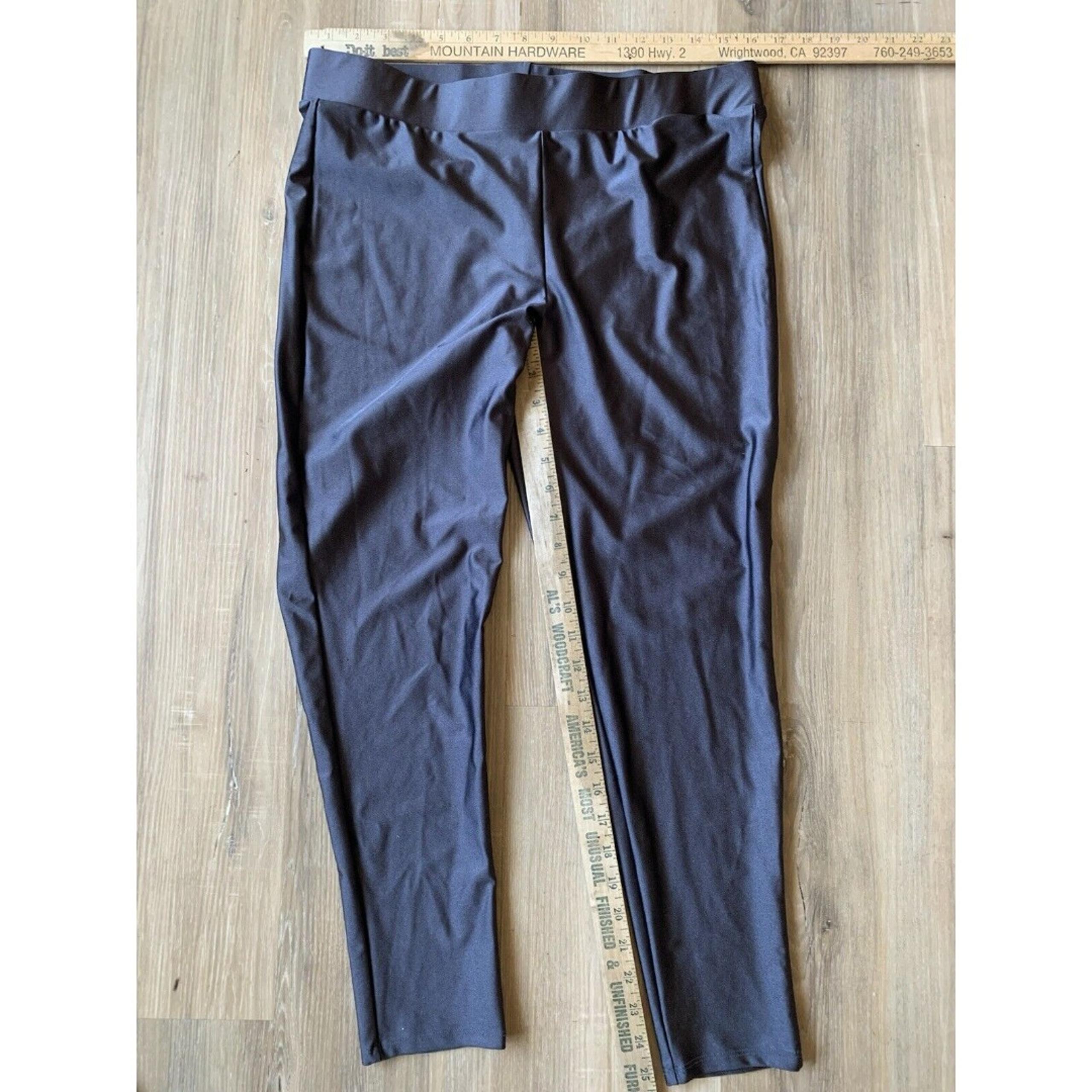 Torrid Active Leggings Size 2 Womens  Athletic Gray Metallic Control Top Stretch