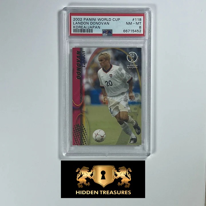 Landon Donovan 2002 Panini World Cup Korea/Japan #118 PSA 8 (NM-MT) Soccer