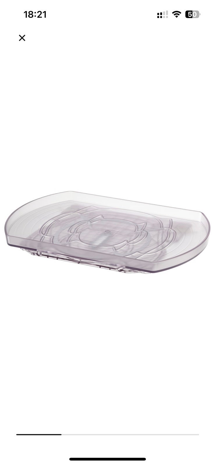 IKEA SNURRAD Storage Turntable Clear (405.215.26) NIB