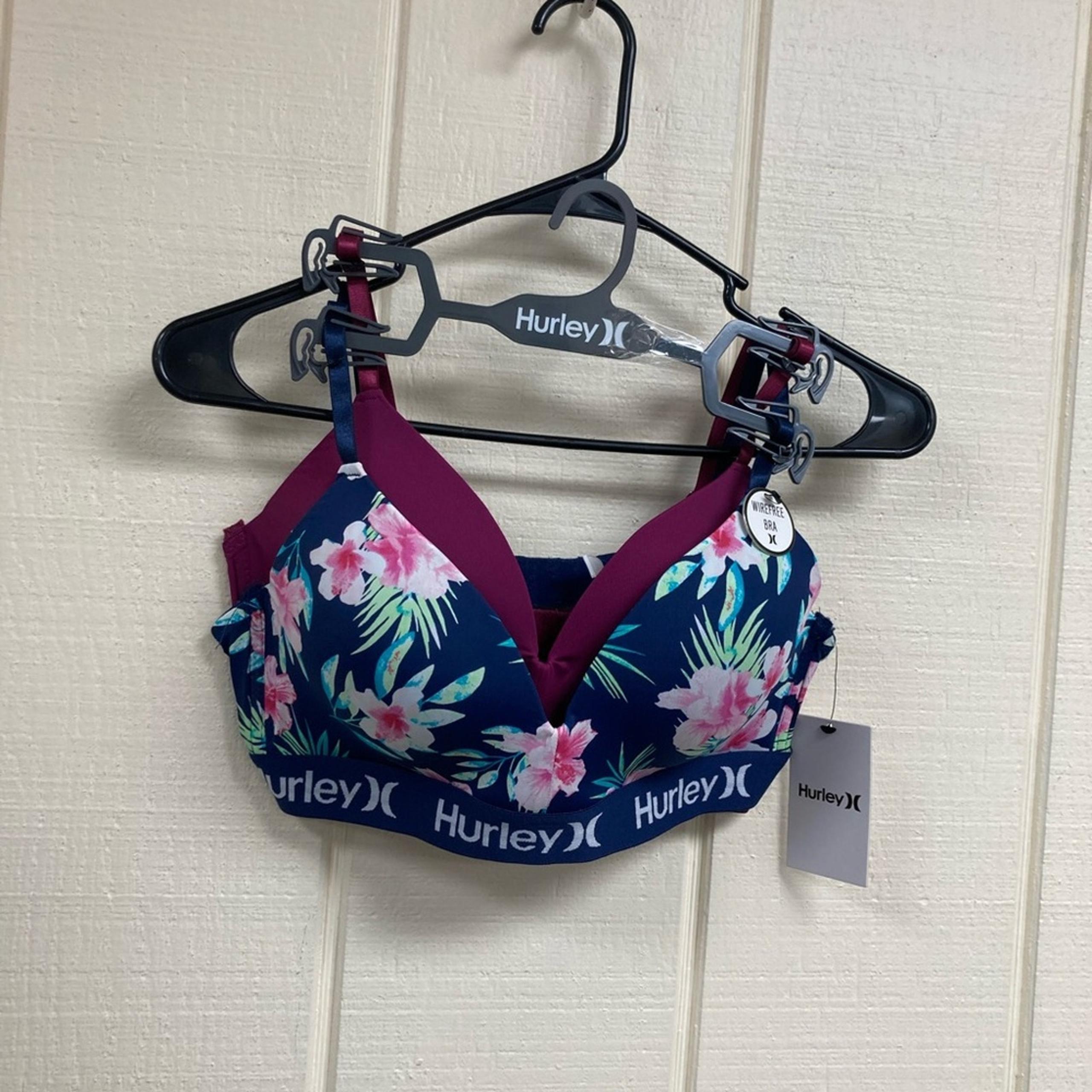 2 New Hurley Bras Women's 36B