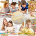 Kids Table and Chairs Set Height Adjustable Children Play Table Multi Activity