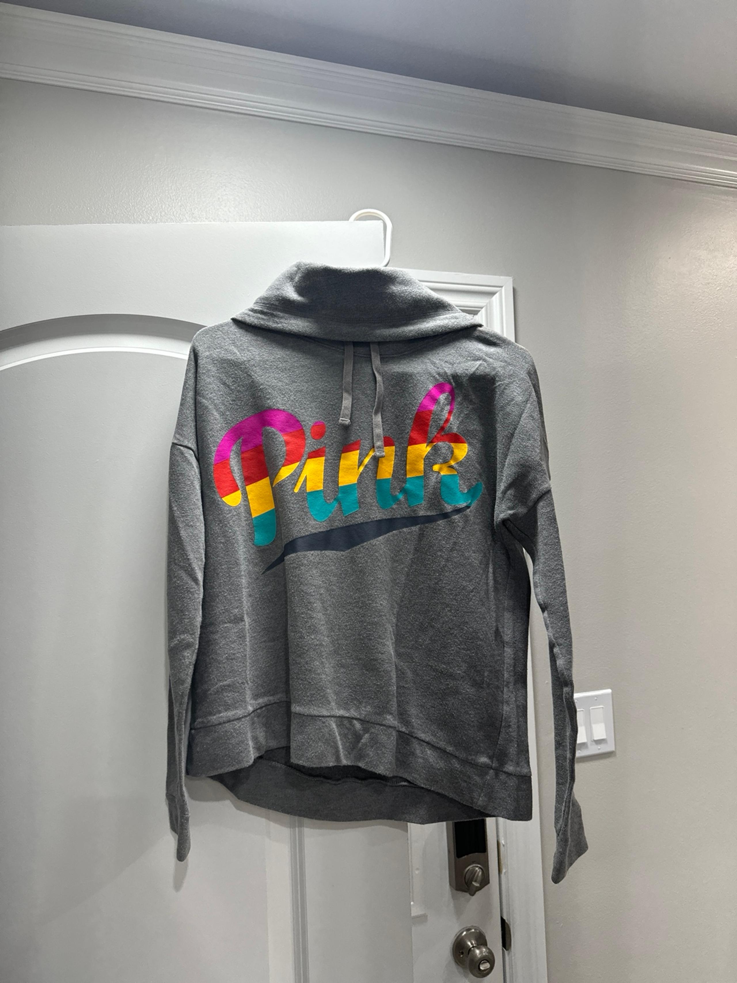 Grey cowl neck sweater PINK Victoria’s Secret