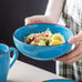 16 Piece Dinnerware Sets for 4 - Modern Style Blue Dinnerware Kitchen Plate Set