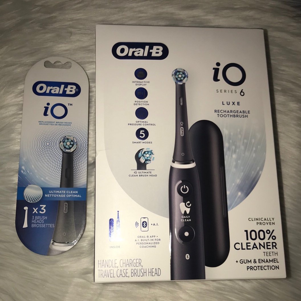 Oral-B iO Series 6 Luxe Rechargeable Toothbrush & 3 Brush Head Replacement’s