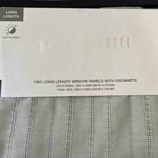 BETHANY HOTEL GROMET CURTAINS SET 108 LONG LIGHT FILTERING