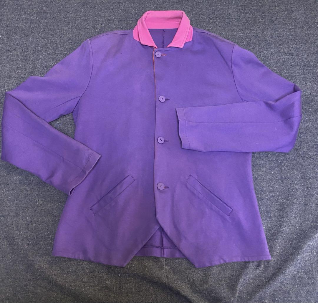 【Extremely Rare】 Agnès b. Purple and Pink Tailored Jacket