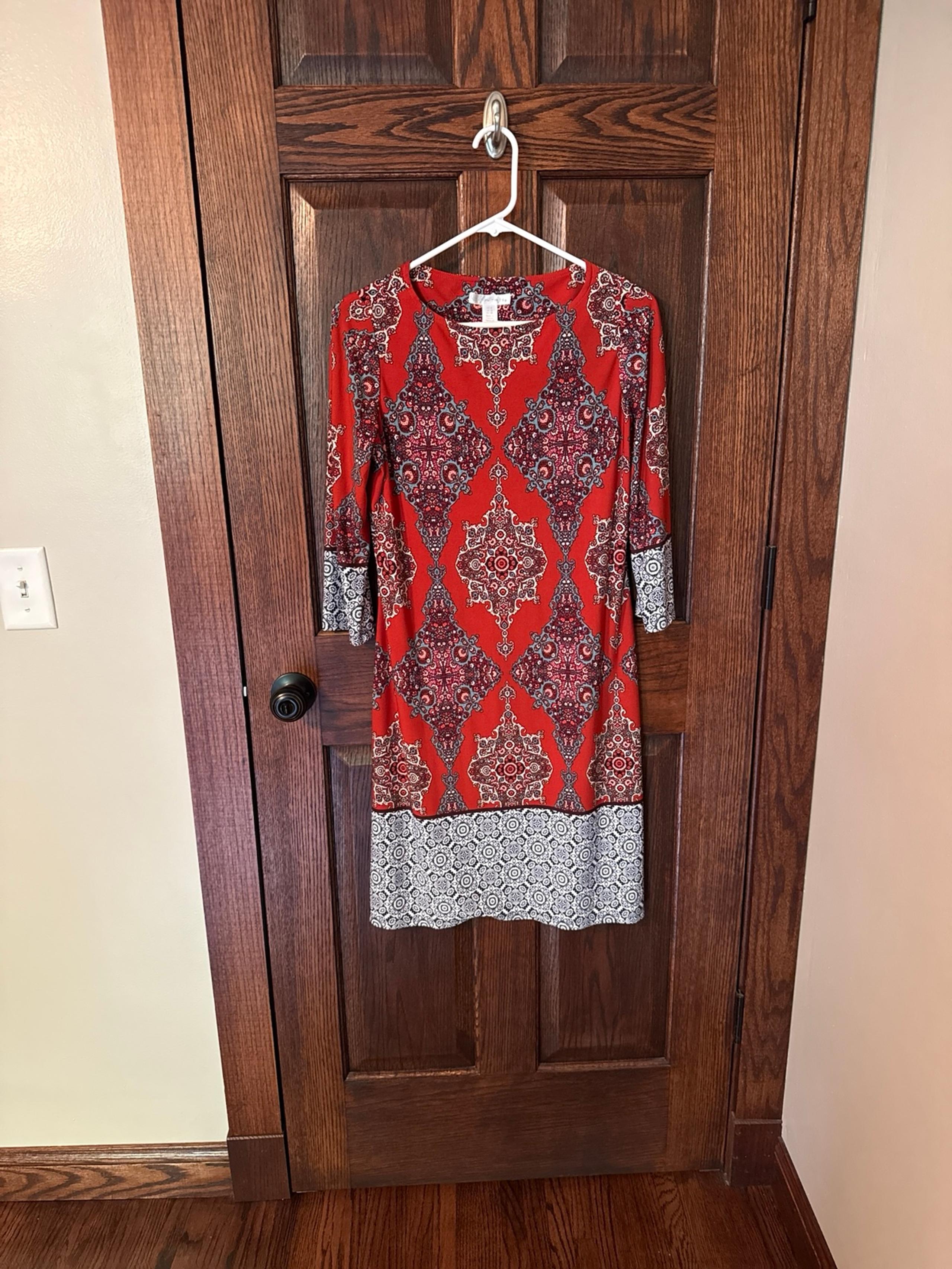 London Times print dress size 8