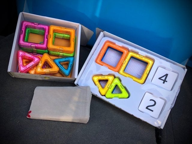 (2) Pack 54 Piece Toy Magnet Play Set