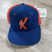 Vintage New Era New York Knicks Hat Snapback NEW NBA Blue Orange Wool Cap
