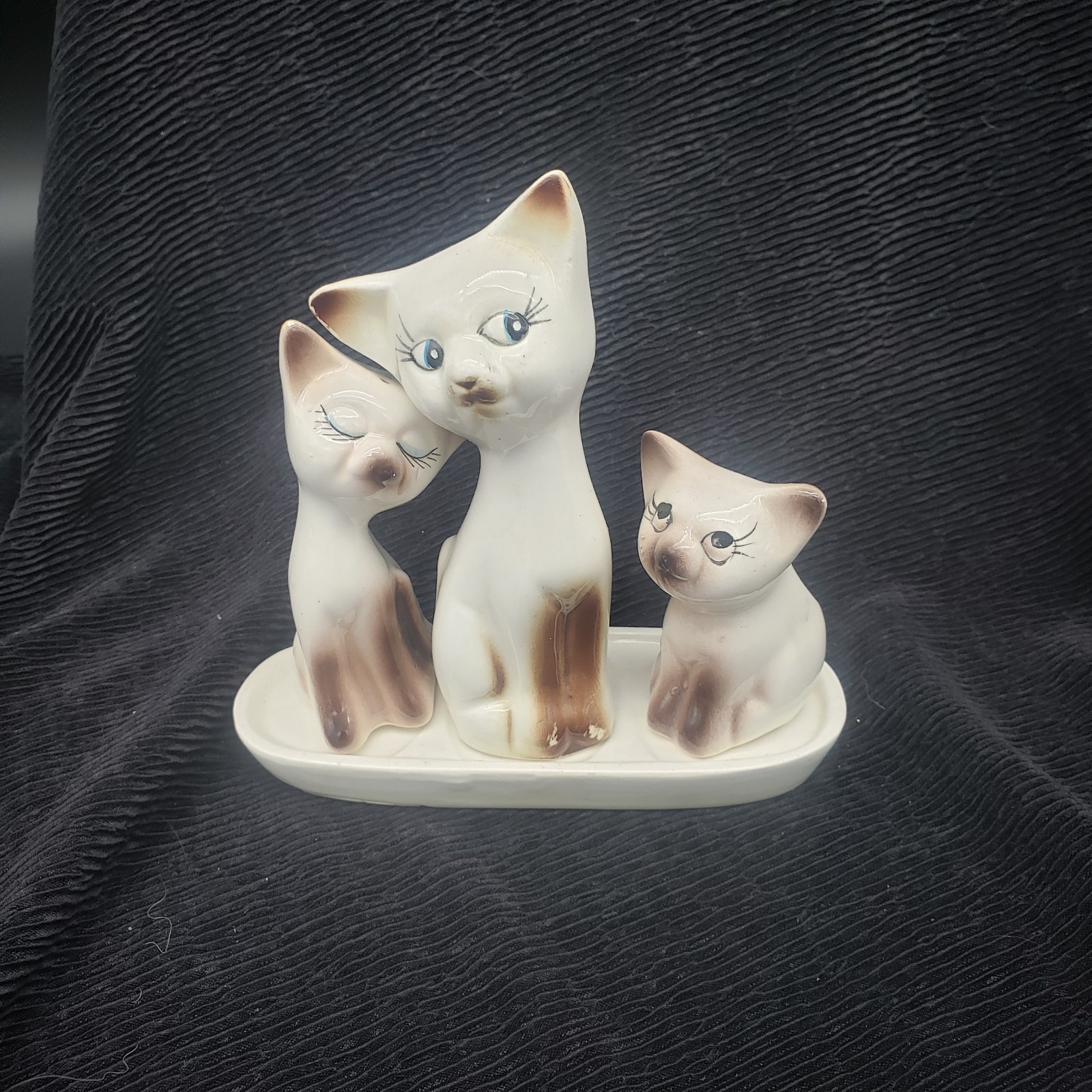 Kitty Cat Set S+P Shakers plus toothpick holder