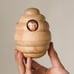 Wooden Beehive with 3 Bees