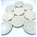 Vtg Tabletops Unlimited Fruit De Blanc Embossed Set Of Nine 7.5 Salad Plates