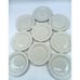Vtg Tabletops Unlimited Fruit De Blanc Embossed Set Of Nine 7.5 Salad Plates