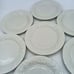 Vtg Tabletops Unlimited Fruit De Blanc Embossed Set Of Nine 7.5 Salad Plates