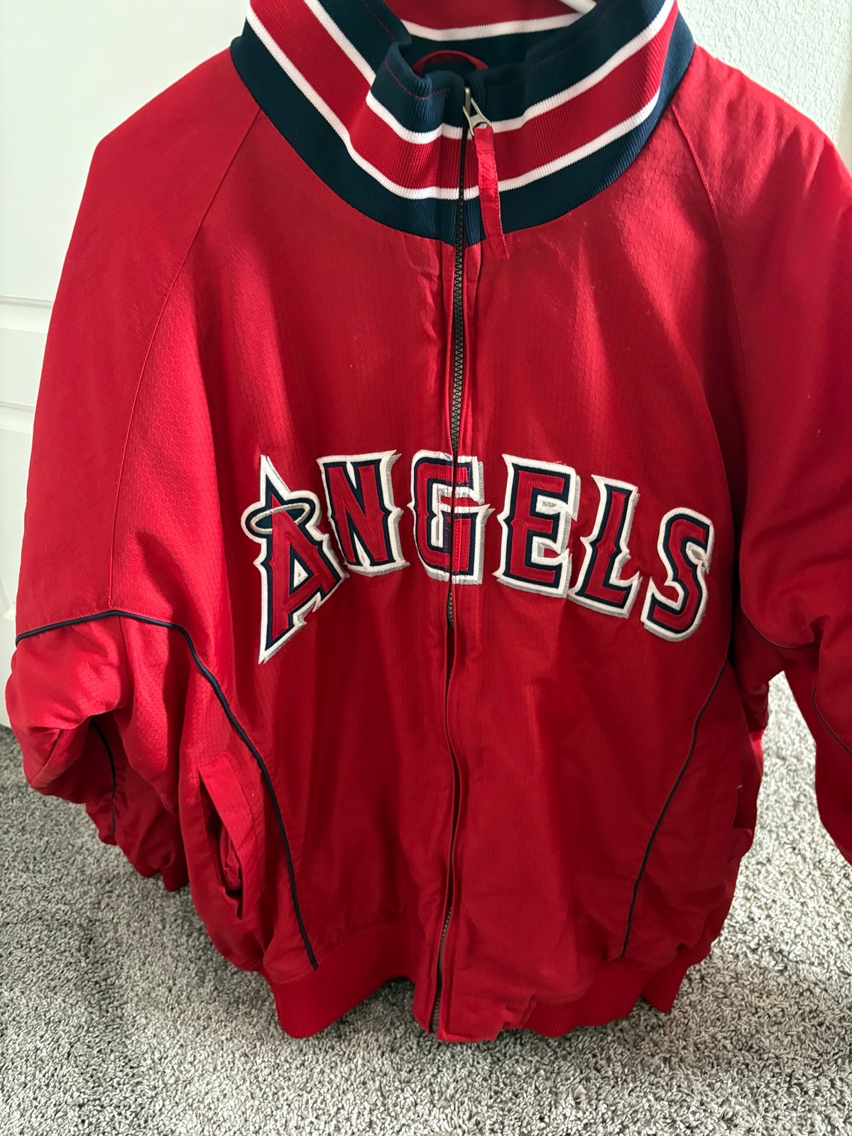 Angels baseball jacket vintage men’s 2XL majestic zipup majestic MLB baseball