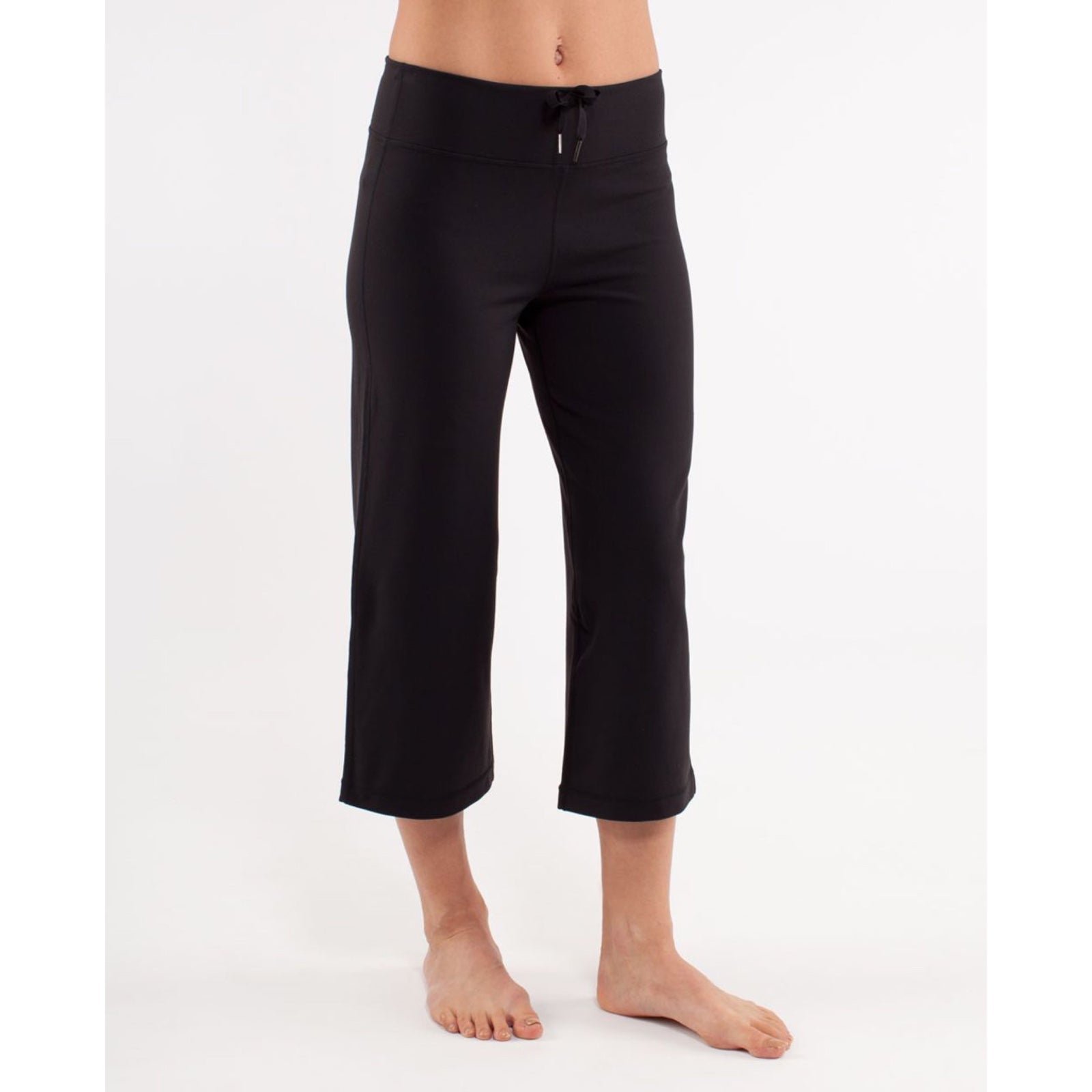 Lululemon Relaxed Fit Black Wide Leg Crop 10