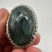 MONSTER 34x22mm Faceted Labradorite in stamped India 925 ring!
