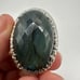 MONSTER 34x22mm Faceted Labradorite in stamped India 925 ring!