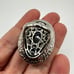 MONSTER 34x22mm Faceted Labradorite in stamped India 925 ring!