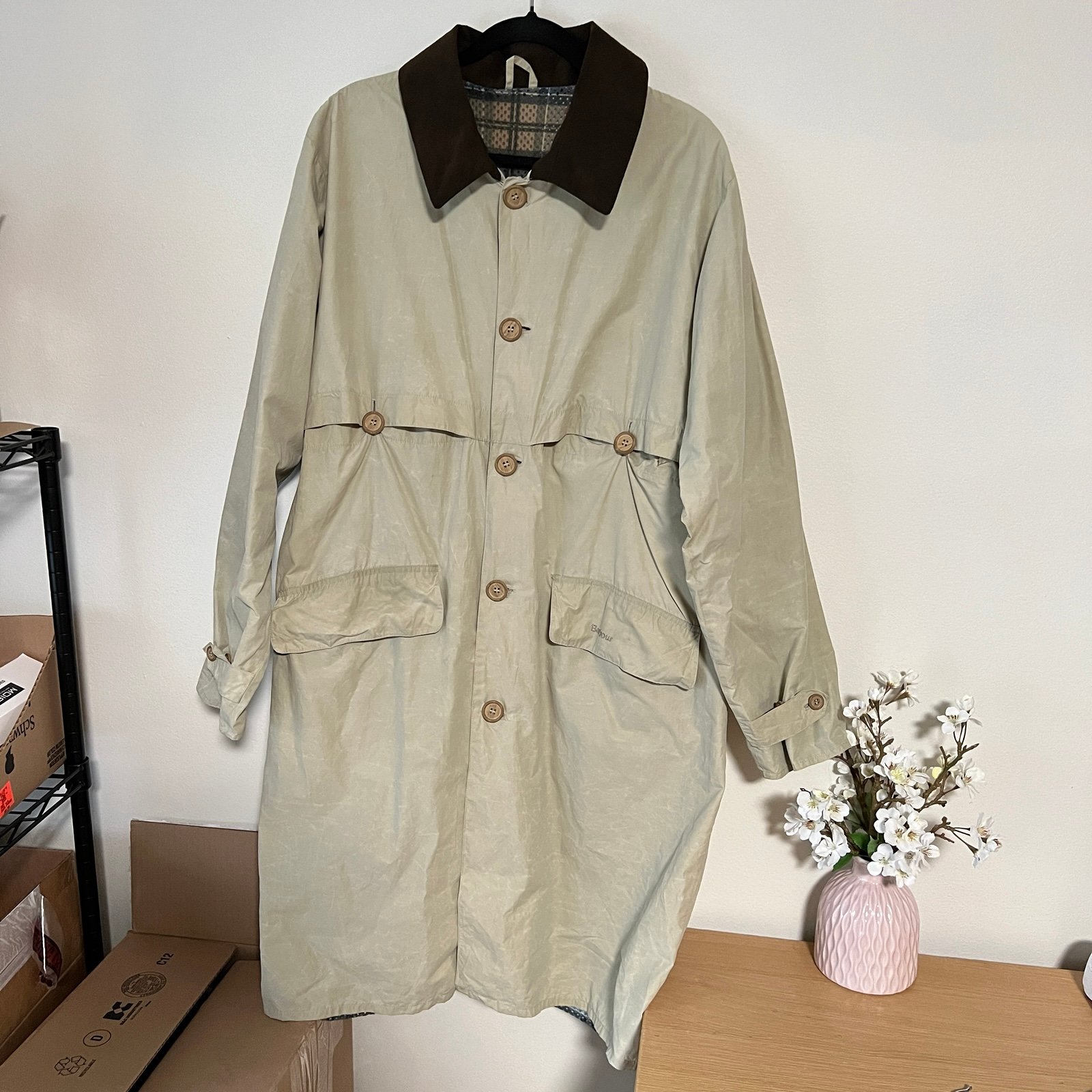 Barbour breathables coldstream 3/4 coat XL