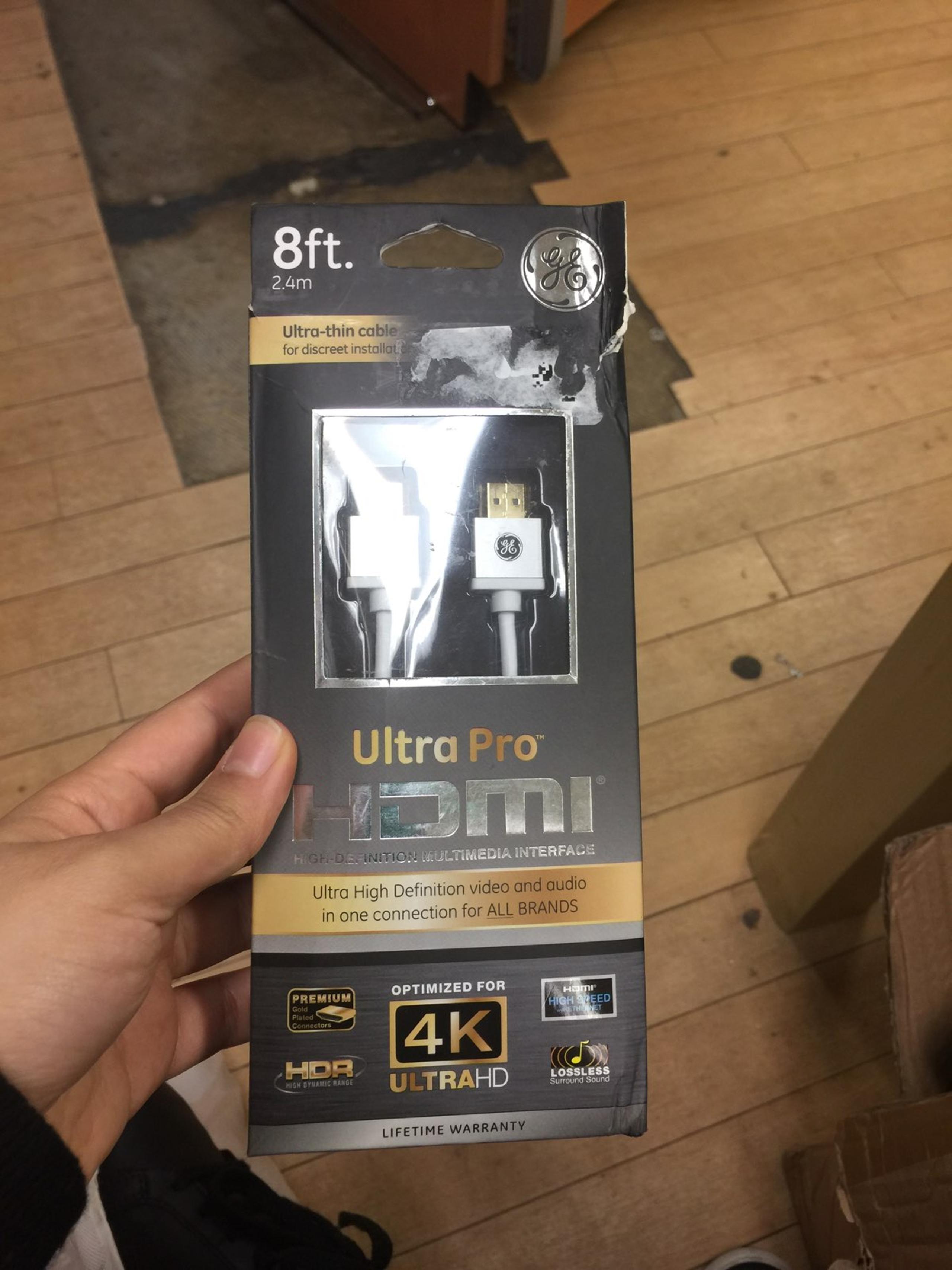 GE Ultra Pro HDMI Cable 8ft High Define