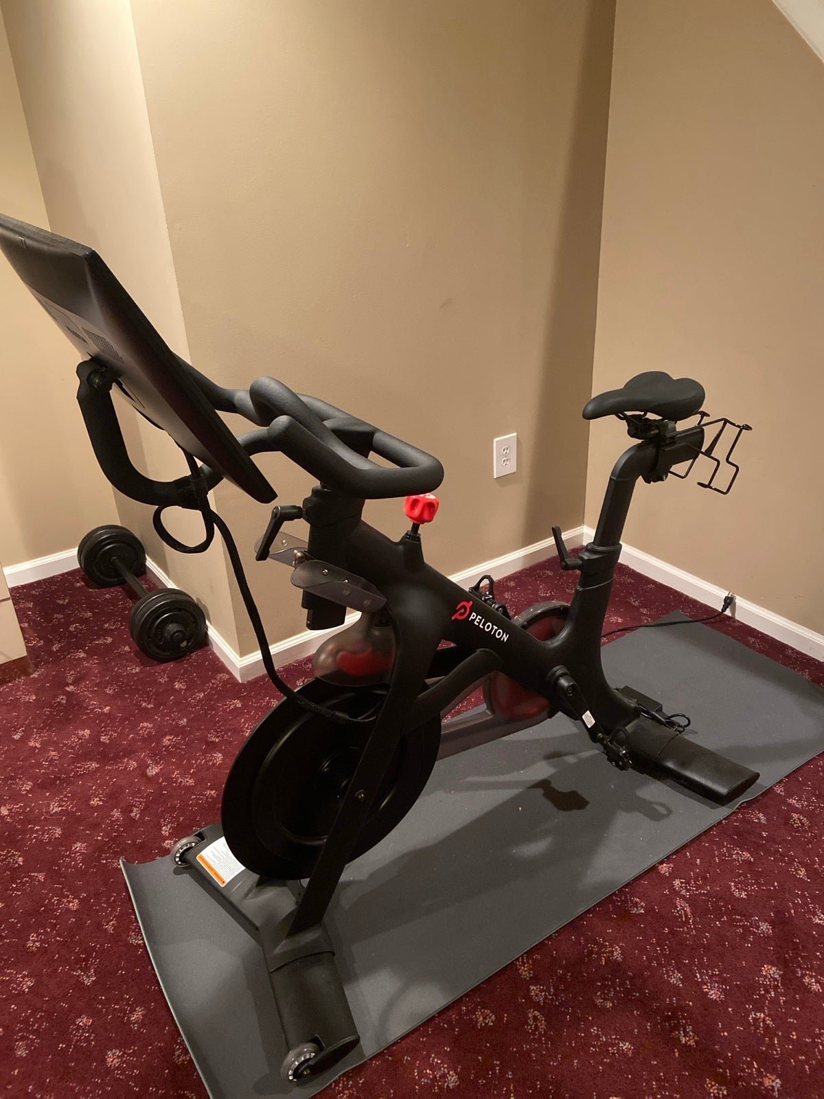 Peloton Bike and shoes