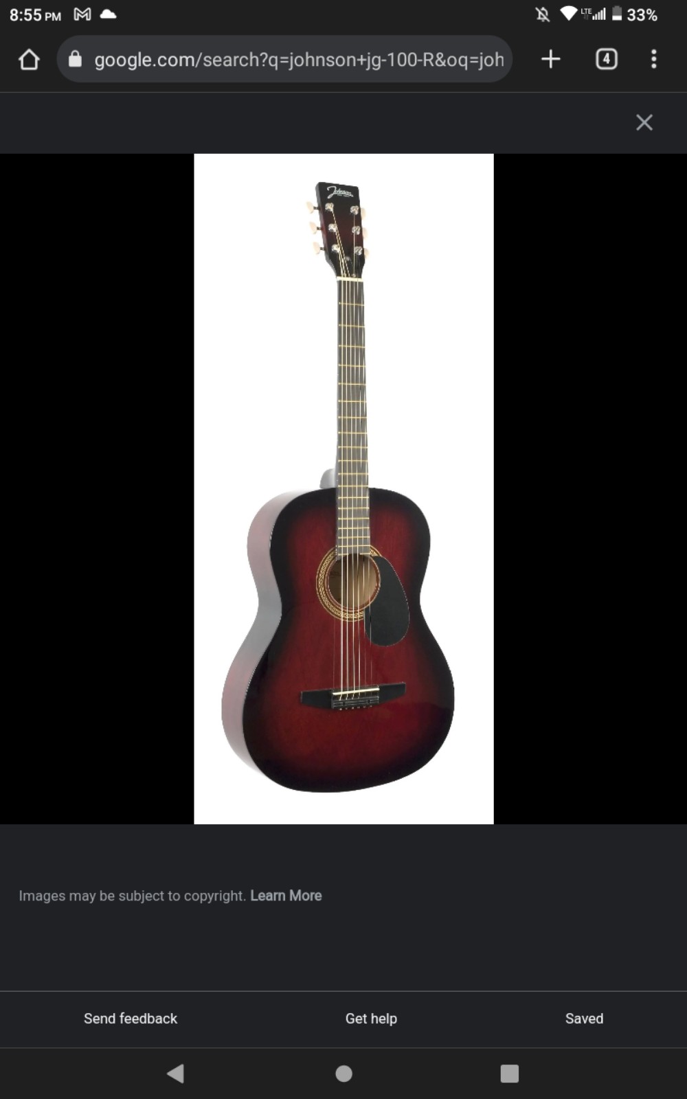 Johnson 6- String Acoustic guitar