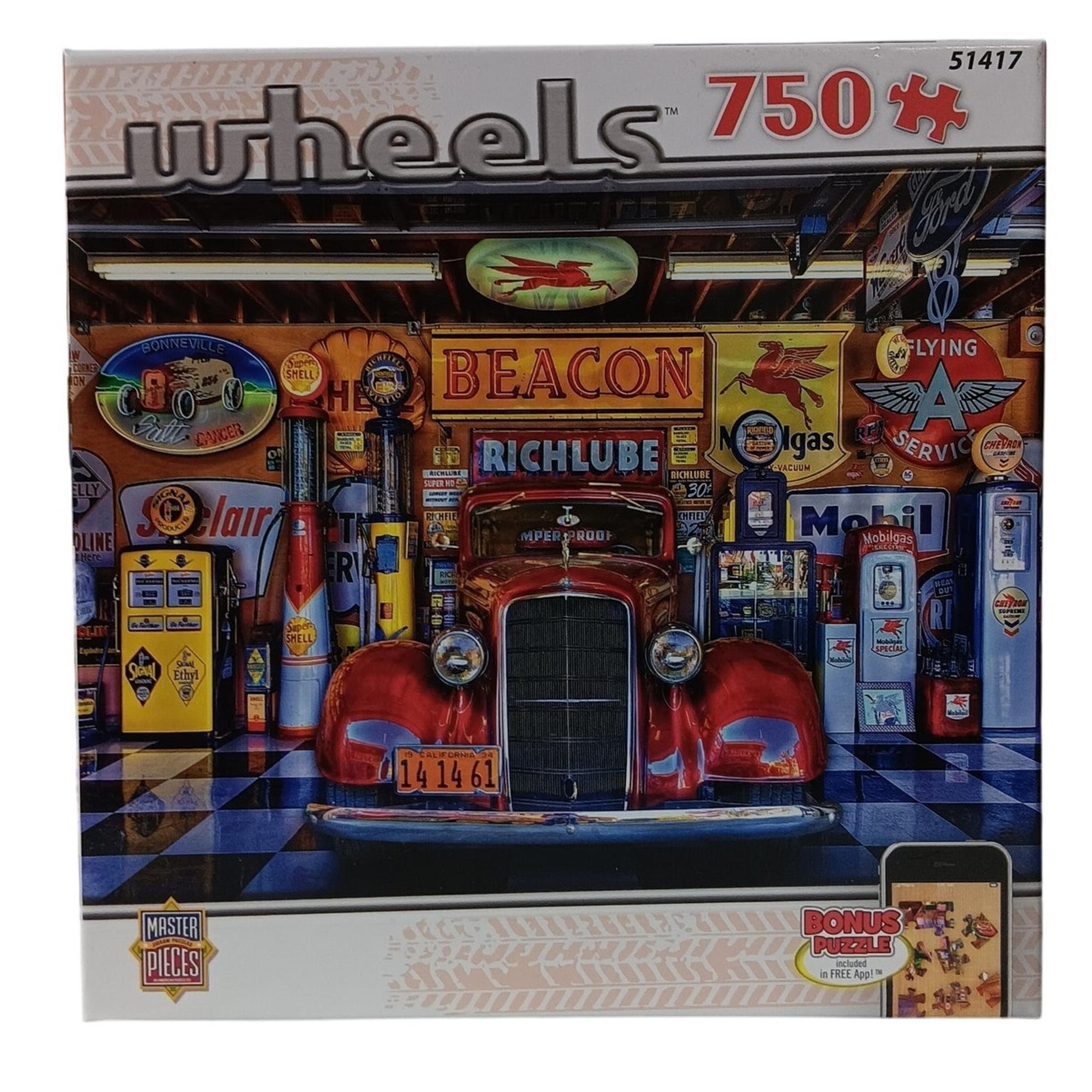 MasterPieces Wheels  750 Piece Puzzle Called At Your Service 24 in x 18 in