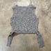 Max Studio Sweater Vest Women Medium Gray Preppy Casual Tie Sides Wool Blend