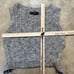 Max Studio Sweater Vest Women Medium Gray Preppy Casual Tie Sides Wool Blend