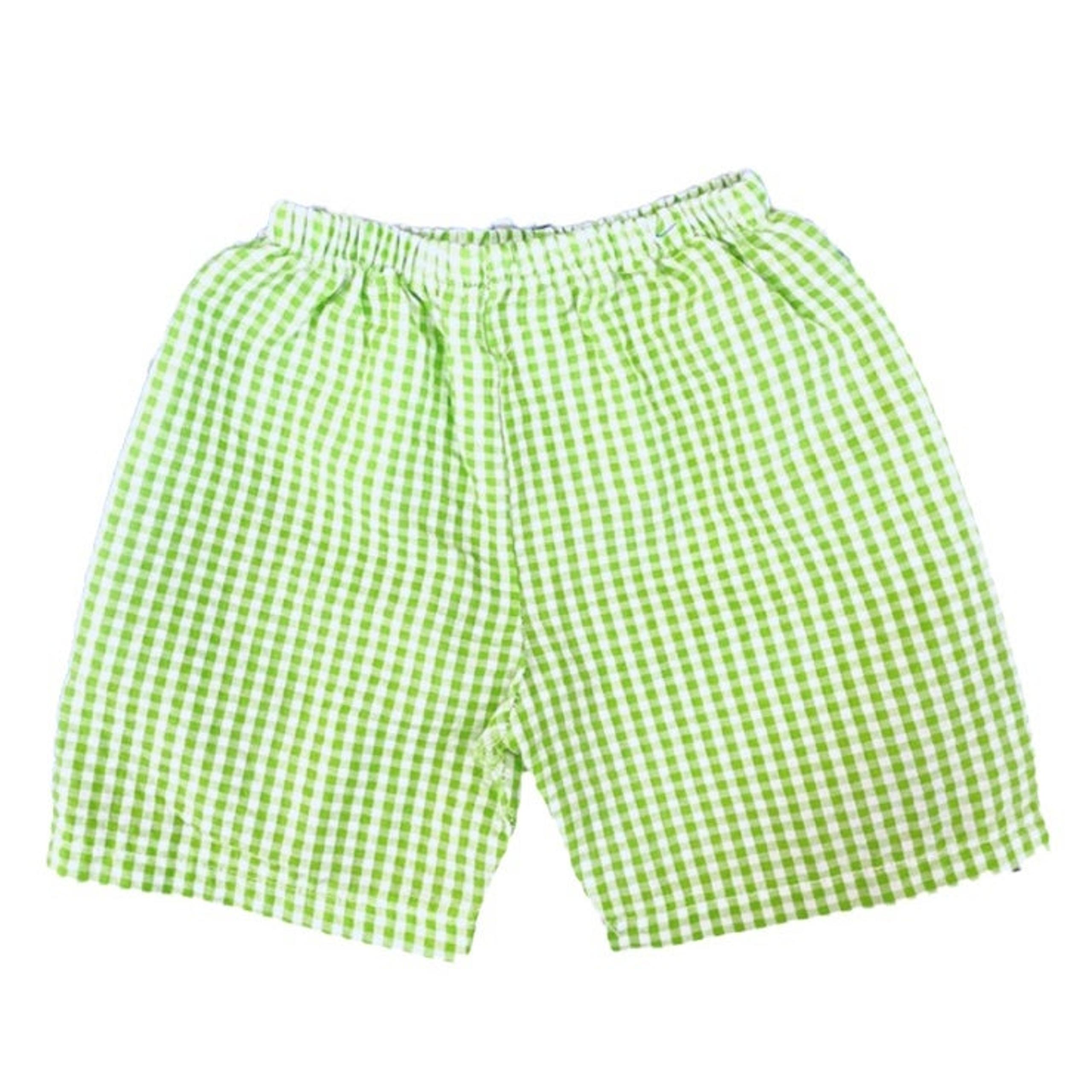 Size 2 boys green gingham Shorts