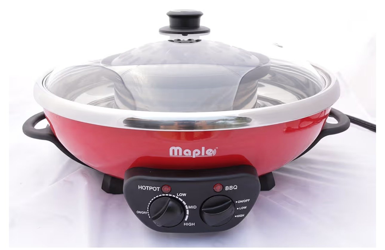 Brand New Maple Hot Pots (Maple Enjoy Suki Hot Pot Shabu with BBQ Grill)
