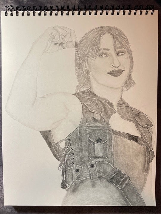 Rhea Ripley Art Piece
