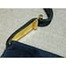 I. Magnin by Anna Reich Purse Vintage Black Suede Gold Detail