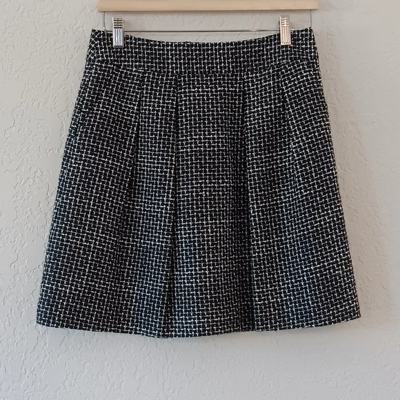 Checkered A-line Pleated Mini Skirt Size 4P