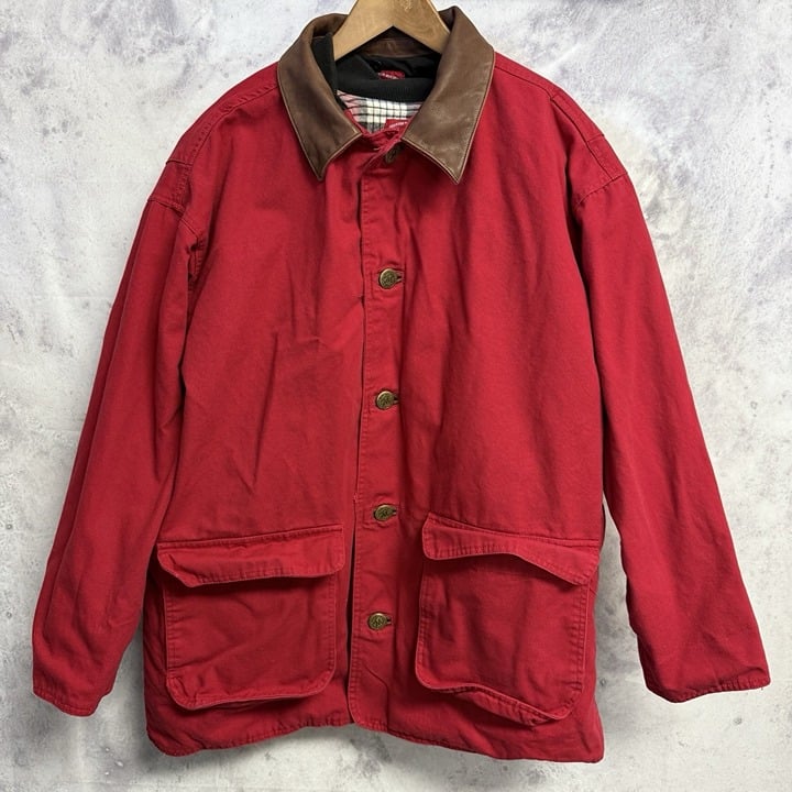Marlboro Country Store Red Barn Coat Chore Mens Large 3-1 Vest Liner