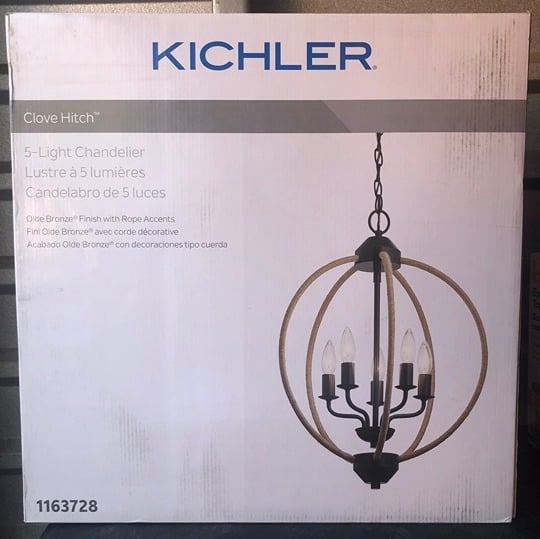 Kichler Clove Hitch 5-Light Olde Bronze Coastal Chandelier 1163728