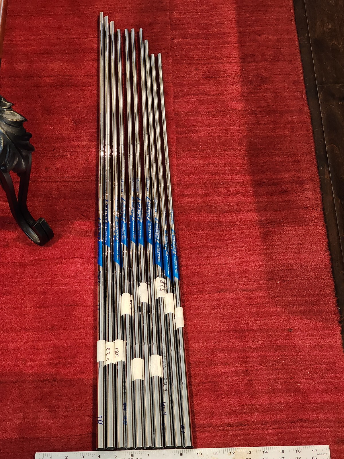 10 NIPPON NS PRO ZELOS 7 REGULAR STEEL SHAFTS SET BUNDLE