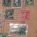 One cent Franklin and Washington stamps