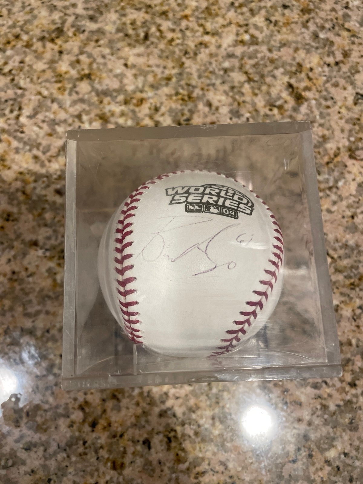 Bronson Arroyo #61 autographed baseball