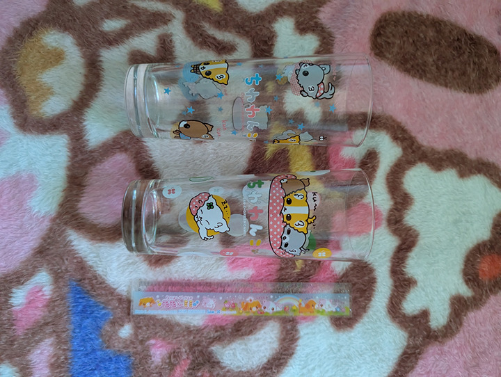 San-x chiwawanko glasses cup set japan rare