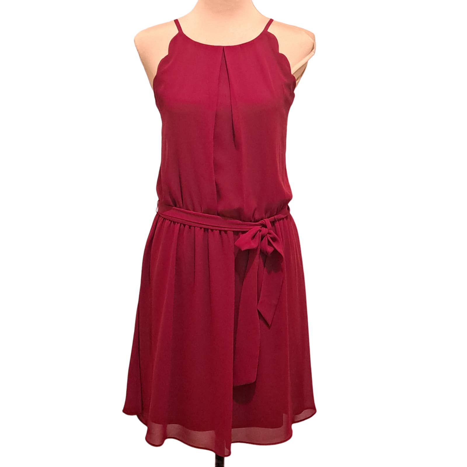 Bcx top scalloped dress