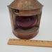 Vintage Tung Woo Copper Nautical Oil Ship PORT Red Glass Globe Hanging Lantern