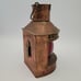 Vintage Tung Woo Copper Nautical Oil Ship PORT Red Glass Globe Hanging Lantern