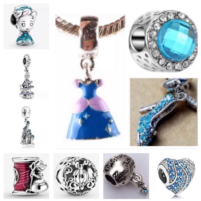 10 Disney Princess Cinderella Charm Bundle For Pandora Bracelet