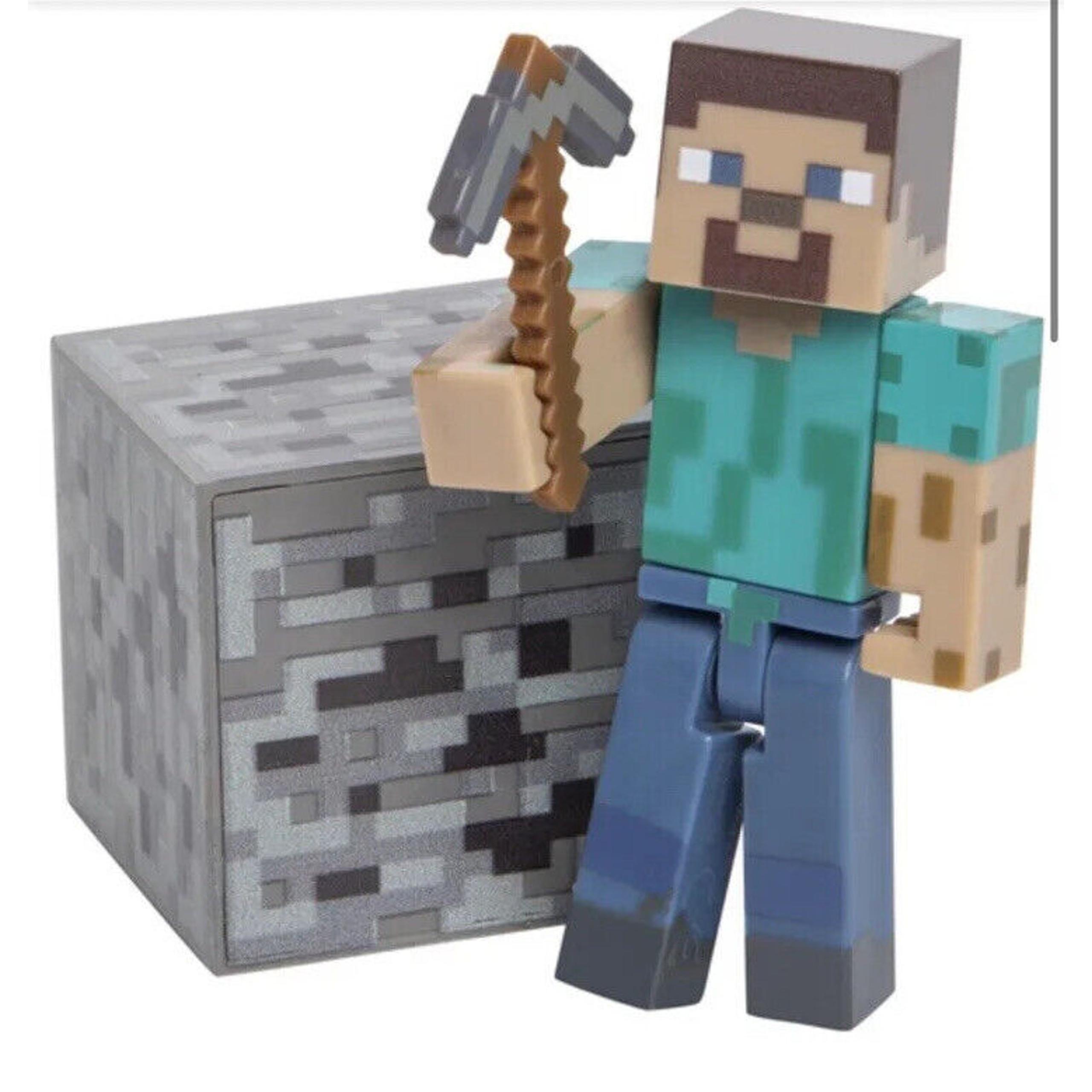 Minecraft Overworld Survival Pack Steve Series 1 Fully Articulated + Acc BNIB