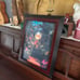 Tropical Jungle Disco Ball Greenhouse Plants Framed Canvas Print Boho Wall Art