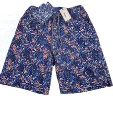 Peter Millar Seaside Turtle Tide Carnival Blue Mens Swim Trunks W/Coozie Size S