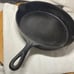Vintage Cast Iron Lodge 9 H 11” Skillet #9 3 notch 2 pour spouts cookware frying