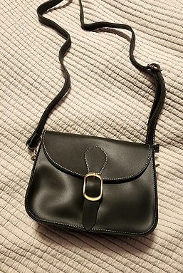 New Crossbody Saddle Vegan Leather Bag Small Retro Satchel For Women Vintage